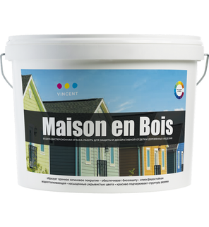 Краска для дерева Maison en Bois База Tr 9 л