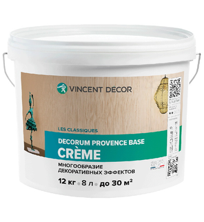 Интерьерное структурное покрытие Decorum Provence (Base Creme) 12 кг