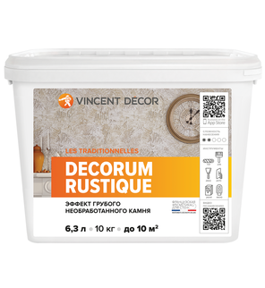Интерьерное структурное покрытие Decorum Rustique 10 кг