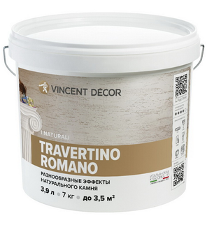 Интерьерное структурное покрытие Travertino Romano 7 кг