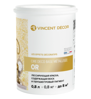 Финишное покрытие Cire Deco base Metalisse Золото База P 0,8 л