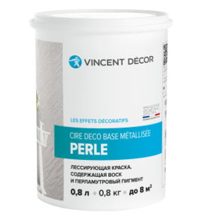 Финишное покрытие Cire Deco base Metalisse Перль База P 0,8 л