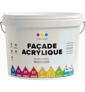 Фасадная краска Facade Acrylique База P 9 л